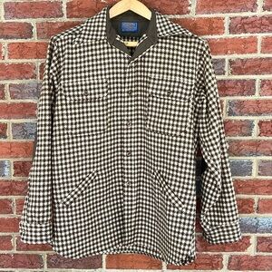 Vintage Pendleton Men’s Wool Plaid Buttondown Shirt Jacket